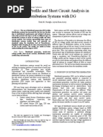 Voltage Profile and Short Circuit Analysis in Distribution Systems With DG