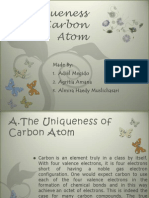 Unique Properties of Carbon Atoms