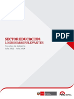 Logros Mas Relevantes Sector Educacion PDF