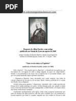 Allan Kardec - Resposta a Um Artigo Da Gazeta de Lyon