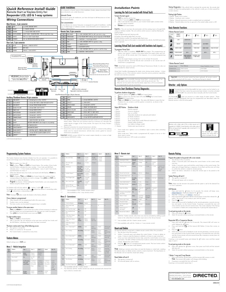 Viper 4806v Install Guide | Manual Transmission | Manufactured Goods
