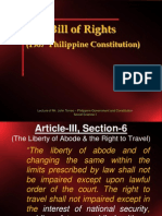 Bill of Rights: (1987 Philippine Constitution)