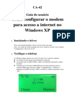 Configurar Modem para Acesso A Internet - Windows XP PDF