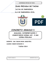 Diferencia Normas Aci VS E-060 PDF