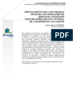 Planejamento da capacidade em serviços com alta variação de demanda