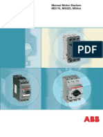 ABB Manual Motor Starters MS116, MS325 and MS4xx PDF