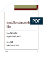 Impact of Forecasting On The Bullwhip PDF