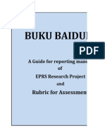 Buku Baiduri: Rubric For Assessment
