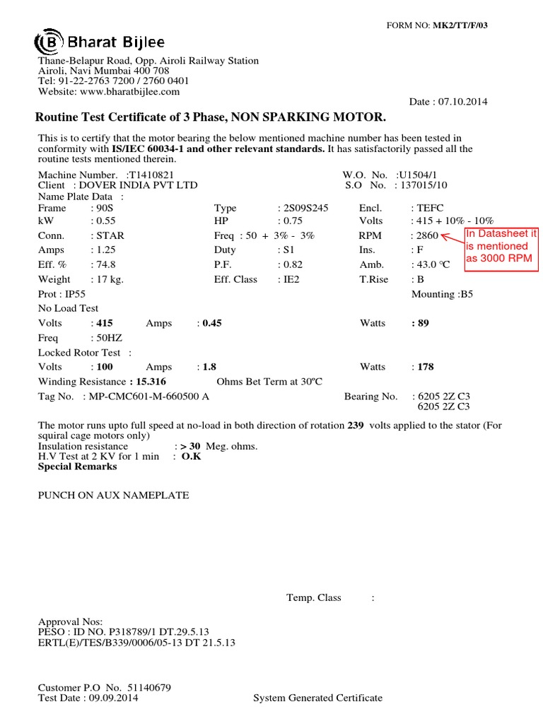 Motor Routine Certificate | PDF | Science & Mathematics | Technology ...