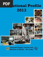 Institutional Profile of 2013 -  National Dengue Control Unit 