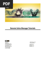 ANSYS Remote Solve Manager Tutorials 1234 R150