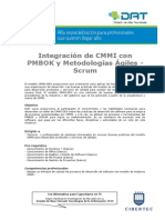 Integraciøn de CMMI Con PMBOK y Metodolog¡as Giles - Scrum PDF