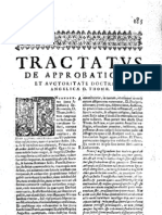 CT (1637 Ed.) t1 - 06 - Tractatus de Approbatione Et Auctoritate Doctrinae Angelicae D. Thomae