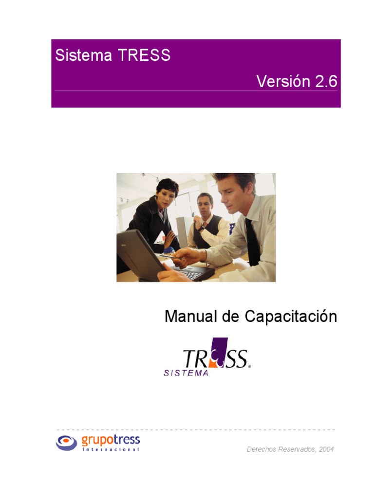 Manual de Capacitación Sistema TRESS 2.6 | PDF | Microsoft Excel ...