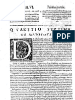 CT [1637 Ed.] t1 - 12 - Quaestio 7, De Infinitate Dei