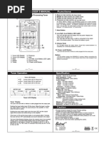 Prener-Lc Preamp User'S Manual: Functions