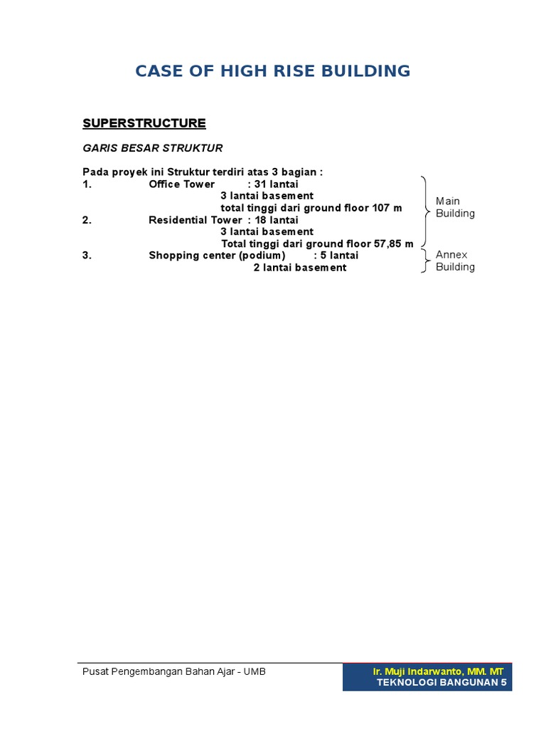Case of High Rise Building1 | PDF