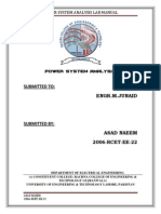  Power System Analysis Lab Manual
