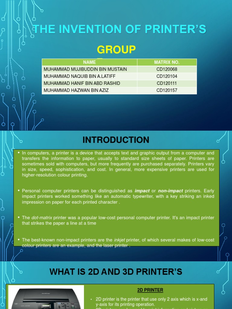 impact printer is an example of