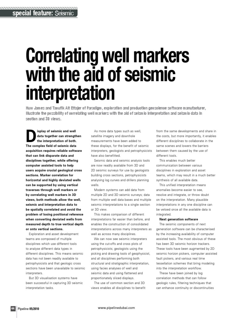 Seismic Interpretation Pdf Reflection Seismology Geology