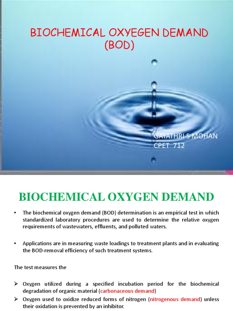 Biological Oxygen Demand Test by APHA | PDF | Chemical Elements | Chemistry