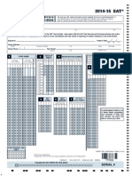SAT Answersheet