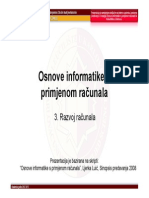 Osnove Informatike 3 - Povijesni Razvoj Računala