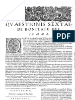 CT [1654 Ed.] t1 - 11 - Quaestio 6, De Bonitate Dei