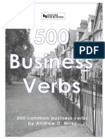 500 Common Business Verbs English To Spanish PDF