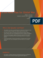 A Six Point Plan For Global War