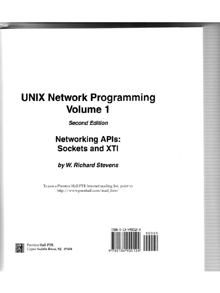 UNIX Network Programming Volume 1, 2nd Edition Richard Stevens PDF PDF