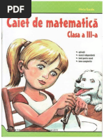 Caiet de Matematica - Clasa A III-a