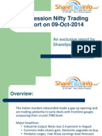 Mid Session Nifty Trading Report by ShareTipsInfo On 09-October-2014