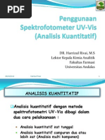 Download Kuliah 4 Analisis Kuantitatif Dengan Spektro UV-Vis by Kay X Anwar SN242512542 doc pdf