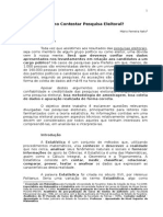 ARTIGO - COMO CONTESTAR ESTATÍSTICA ELEITORAL - 2VERSÃO.doc