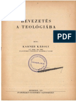 Karner Károly-Bevezetés A Teológiába PDF