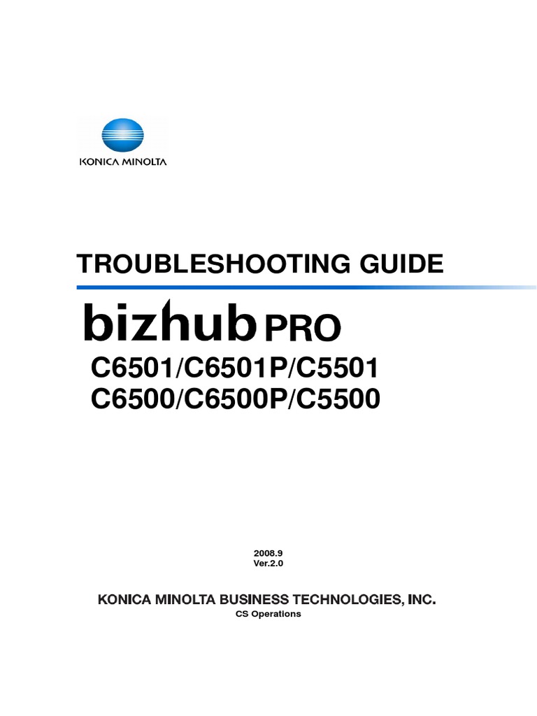 Konica Minolta C5501 Brochure