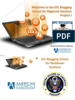 Welcome To The EFL Blogging School For Regional Teachers Project !