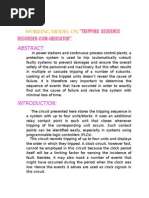 Tripping Sequence Recorder Cum Indicator