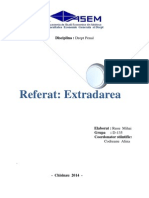 Referat Penal Extrădarea