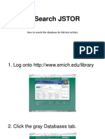 To Search Jstor