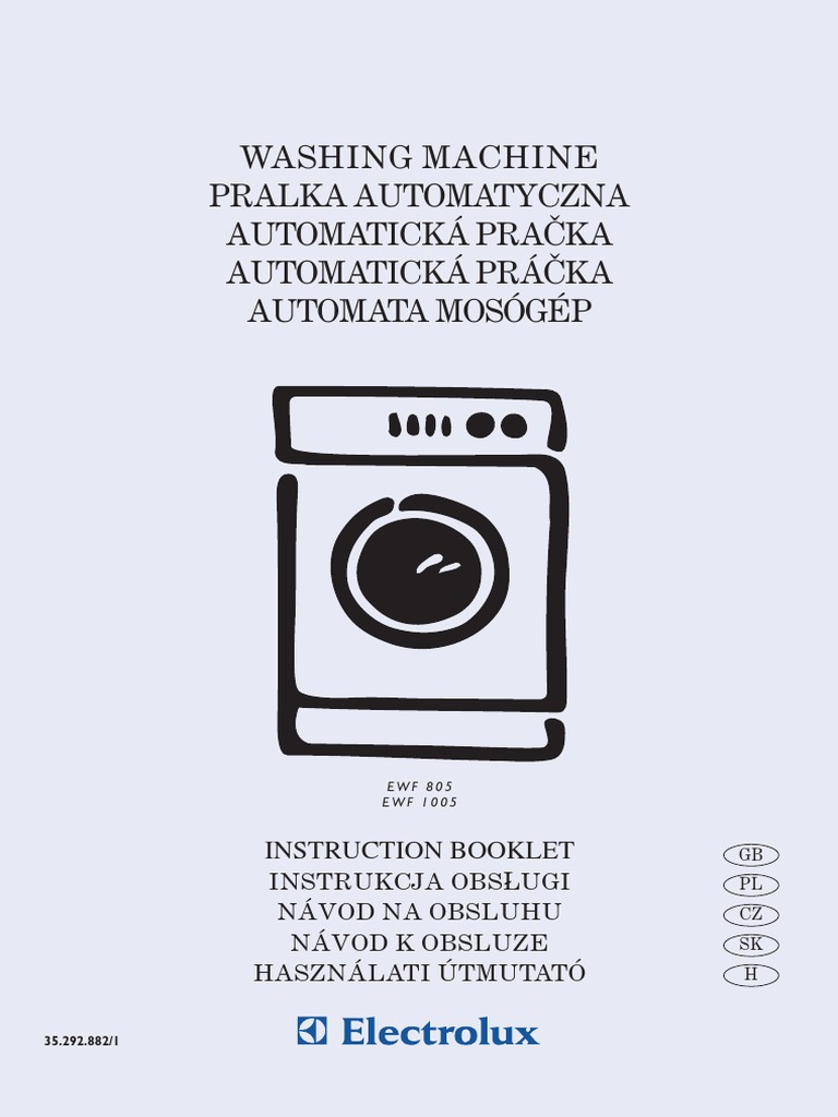 Co Oznaczają Symbole Na Pralce Electrolux