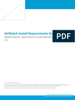 AirWatch Install Requirements Guide For SaaS v7 1