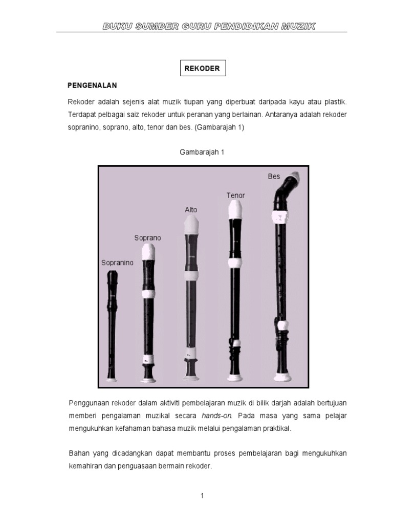 Pengenalan Rekoder 1 | PDF