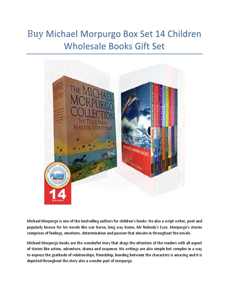 Michael Morpurgo Box Set 14 Children Wholesale Books | PDF | Novels ...