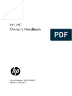 HP 15c Owners Handbook