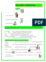 Past Simple or Past Continuous Worksheet