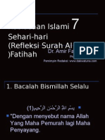 7 Kebiasaan Islami Sehari-Hari