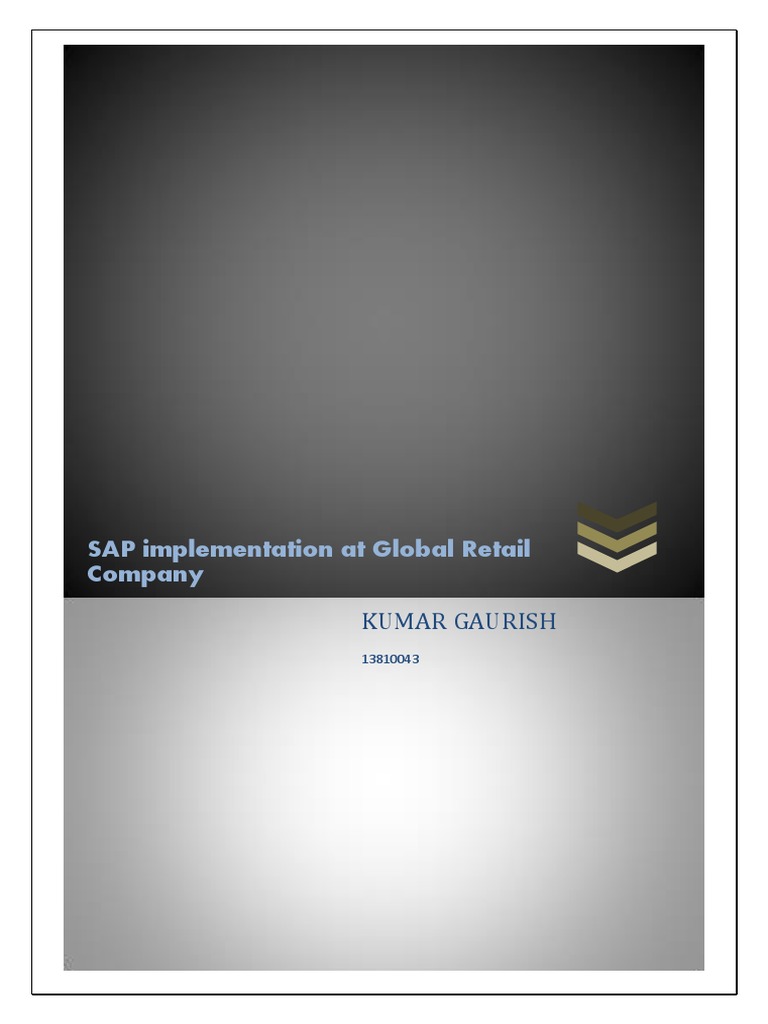 SAP Implementation for Global Retail | PDF | Business Process | Sap Se