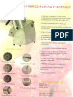 Maquina para Procesar Frutas y Vegetales CPRT350GLD2 PDF